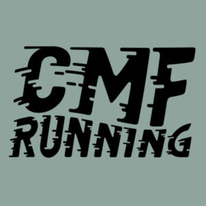 Don't Think Just Run Men's Tee Black Design