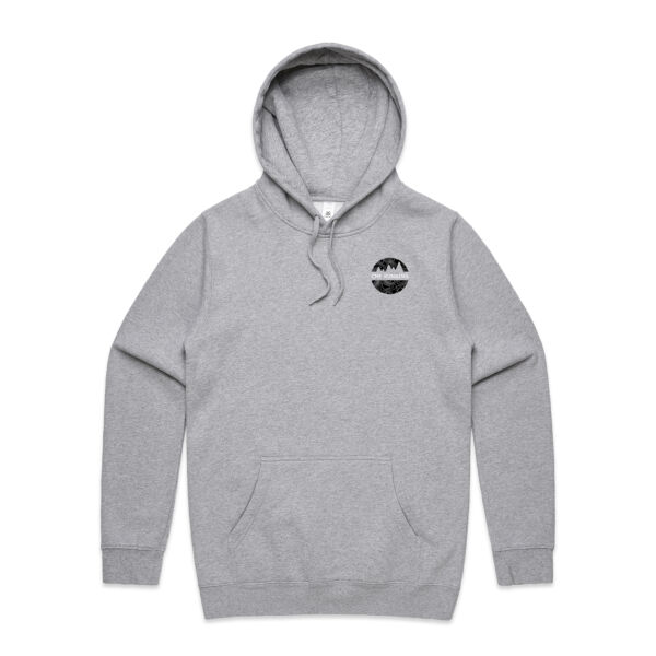 Stay In The Moment Men's Hood Black & White Thumbnail